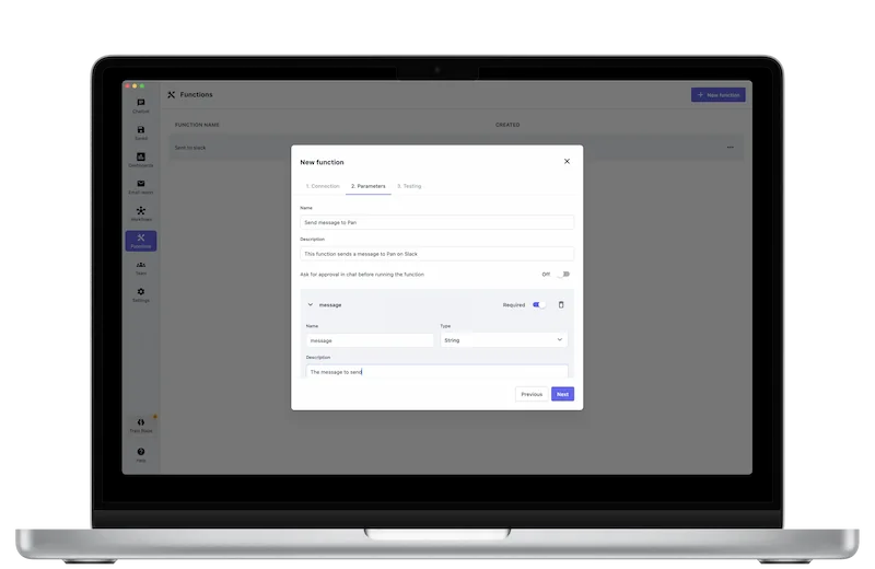 Screenshot of the BlazeSQL App with a new function: Generate SQL queries from natural language